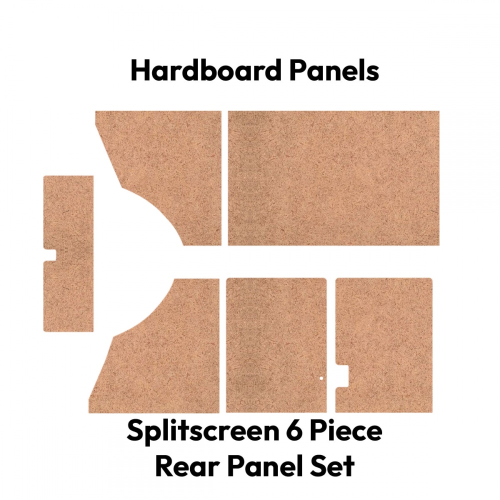 Split Screen Hardboard 6 Piece Trim Panel Set